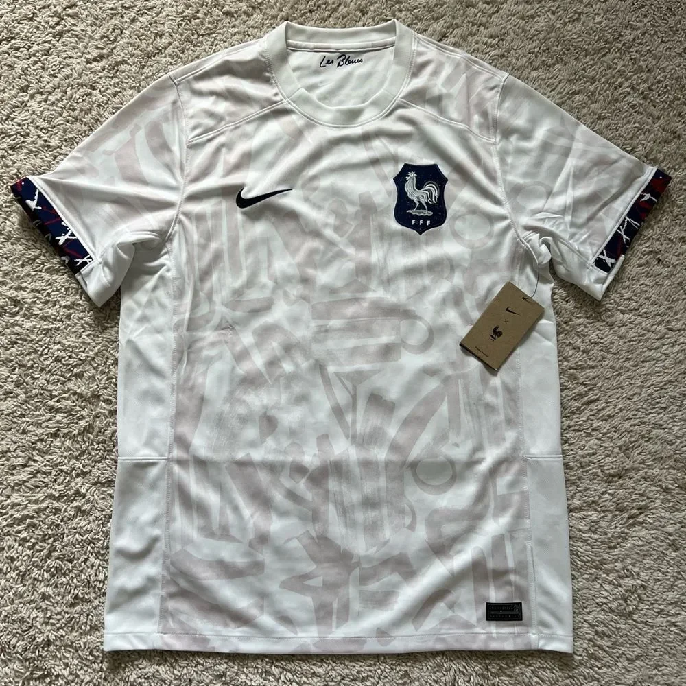 Nike FFF France Soccer Jersey World Cup Away Top